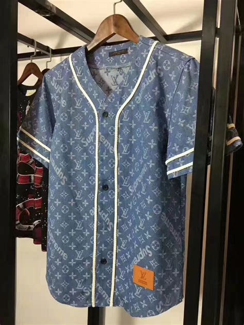 louis vuitton supreme baseball shirt replica